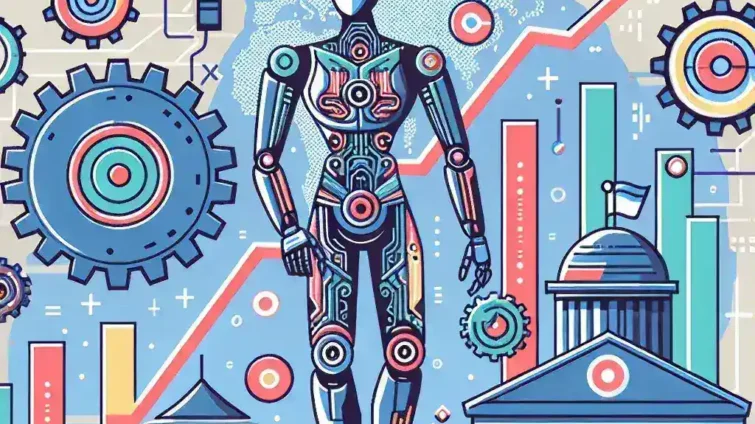 "Diagram analisis laporan AWS menunjukkan bahwa 52% perusahaan besar di Indonesia menggunakan AI untuk meningkatkan efisiensi operasional."