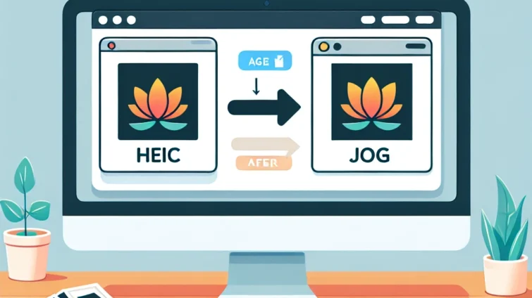 "Ilustrasi langkah-langkah mengubah HEIC ke JPG menggunakan software konversi foto, panduan lengkap untuk pengguna di artikel 'Cara Mudah Ubah HEIC ke JPG'."
