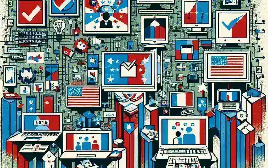 "Ilustrasi strategi iklan politik digital: Kominfo siapkan aturan baru untuk pengawasan dan regulasi iklan politik di platform digital."