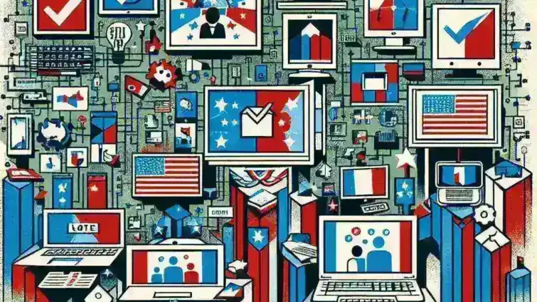 "Ilustrasi strategi iklan politik digital: Kominfo siapkan aturan baru untuk pengawasan dan regulasi iklan politik di platform digital."