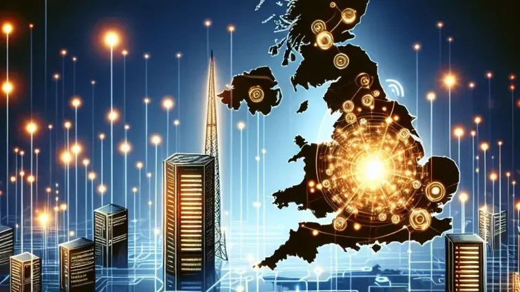 "Map of London highlighting key technology hubs and innovation centers in Europe's tech ecosystem"