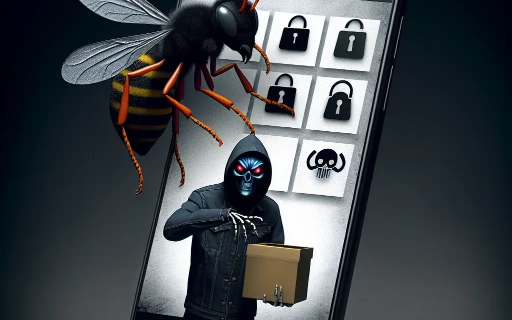 "Ilustrasi aplikasi berbahaya yang dapat mencuri foto di ponsel, menunjukkan peringatan tentang risiko privasi dan keamanan data pengguna."